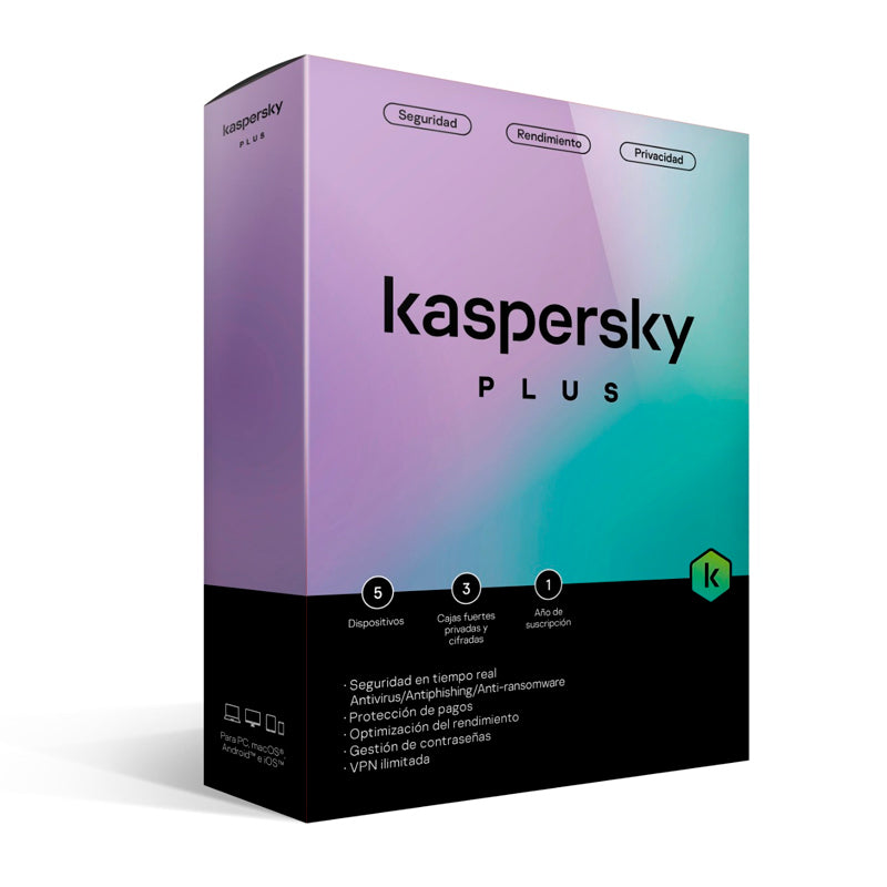 Kaspersky Plus 1 Dispositivo 1 Año